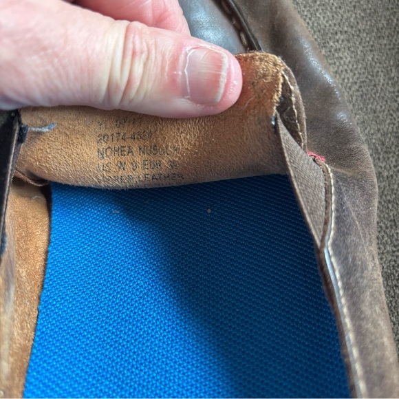 Olukai Women's Nohea Nubuck Brown Slip-On or Slide Loafer Shoe Slipper Sz 9 - Picture 5 of 6